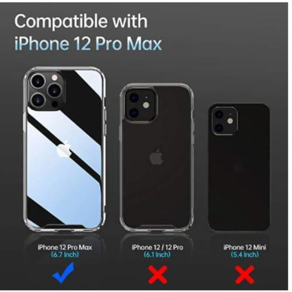 New Crystal Clear Case iPhone 12 Pro Max - Picture 6 of 12
